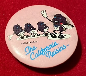The California Raisins Pinback Button Pin Vintage 1988 - Picture 1 of 2