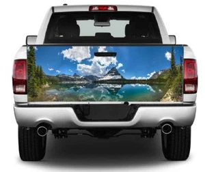 National Park Mountain Lake Truck Tailgate Vinyl Graphic Decal Wrap For Trucks - Picture 1 of 6