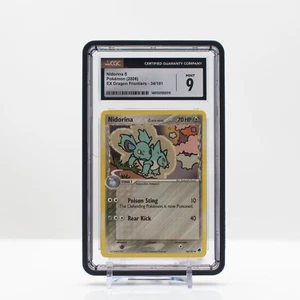 Pokemon Nidorina #34 EX Dragon Frontiers 2006 - CGC 9 Mint - Picture 1 of 4