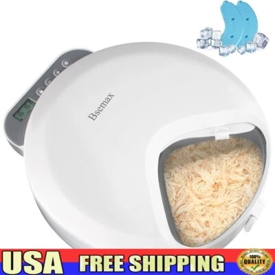 Automatic Cat Dog Feeder Timed Fresh Food Dispenser W/ Ice Packs Large Capacity - Image 1 of 4