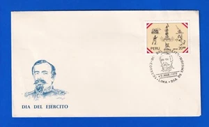Peru 1977 Army Day l First Day Cover Stamp - Picture 1 of 3