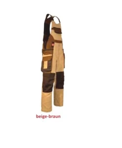 Eiko 41467 Salopette Beige-Marrone Superbag Pantaloni da Lavoro Taglia 50 - Foto 1 di 2