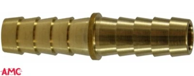 3/8" x 3/8" Barb Brass Hose Mender Splicer 57014-06 Anderson Metals 07014-06 - Image 1 of 4
