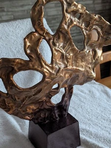 Cyan Design Andromeda sculpture Nickel/Gold in beautiful condition - Picture 1 of 18