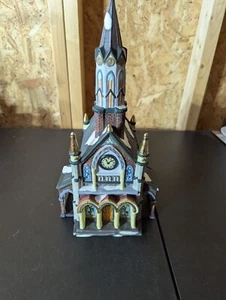 Grandeur Noel Victorian Village Catedral Iglesia Navidad 2000 Adoración Decoración - Imagen 1 de 7