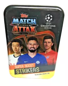 2019/20 Topps UEFA Soccer Match Attax Super Boost Strikers Empty Tin 6x3,75x1,5 - Bild 1 von 7