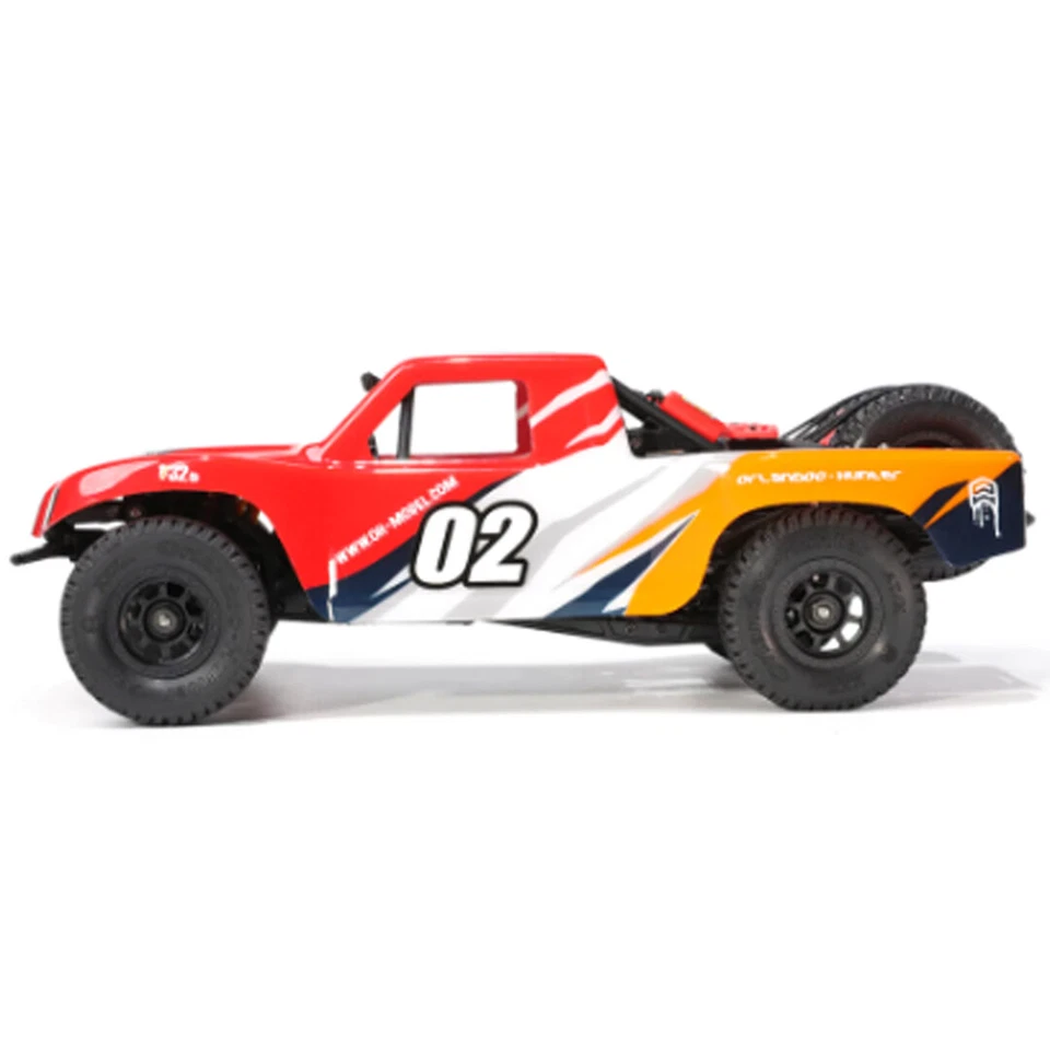 Orlandoo Hunter 1/32 RWD Micro Roll Cage Trophy Truck Kit Red Body - Image 1 of 4