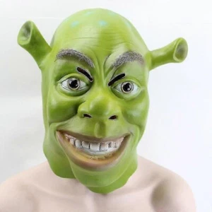 Shrek Adultos Máscara Disfraz Conjunto Vestido Elegante Fiesta Cosplay Látex Fiesta Halloween - Imagen 1 de 6