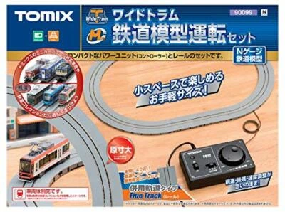 TOMIX N Gauge Wide Tram Model Train Driving Set 90099 model train Rail set NEW - Image 1 of 3