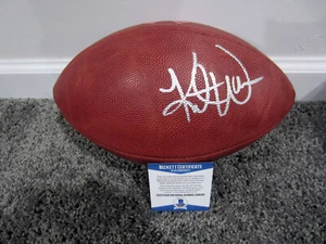 Kurt Warner Carnero Cardinals Breast Cancer Firmado Duque Fútbol Oficial Bas COA - Picture 1 of 3
