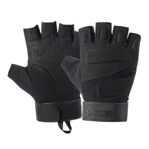 Tactical Half Finger Gloves Men's Army Military Combat Outdoor Sports Fingerless - Picture 1 of 15