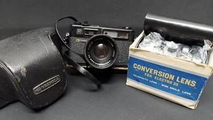Yashica Electro 35 GT nero con 2 obiettivi di conversione dal Giappone - Foto 1 di 11