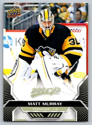 #15 Matt Murray Pittsburgh Penguins 2020-21 Upper Deck MVP - Image 1 of 2