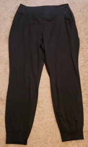 NEW NWT WOMENS XL ALL IN MOTION MID RISE JOGGER PANTS black STRETCH ACTIVE WEAR - Picture 1 of 5