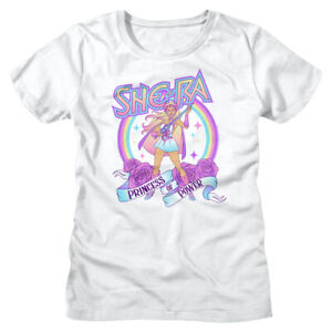 She-Ra Princess of Power Damen T-Shirt Regenbogen Rosen Masters of the Universe 