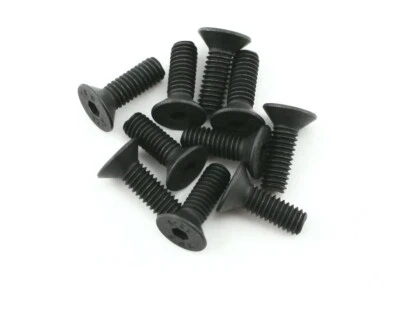 Team Associated Screws 4x12 mm FHCS ASC89214 RC8B4, RC8B4e, RC8B3.2, RC8B3.2e, . - Bild 1 von 2