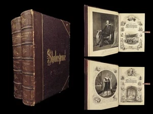 1878 EXQUISITE William Shakespeare Illustrated Charles Knight Romeo Juliet 2v - Picture 1 of 24