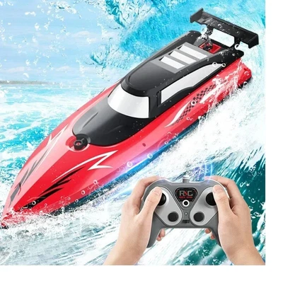 RC Ferngesteuertes High Speed Rennschiff Boot 2,4GHz 20+ MPH 30km/h Outdoor Spielzeug - Bild 1 von 4