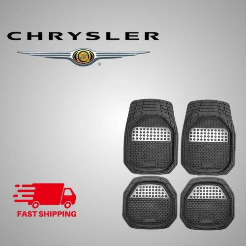 For All Chrysler Car Floor Mats 4pcs Rubber Custom Fit All Weather Guard - Image 1 of 4