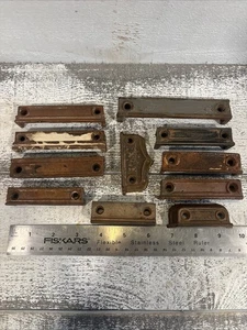 11 Cerraduras de borde de puerta antiguas vintage de hierro fundido de 2,75" a 5" - Imagen 1 de 8