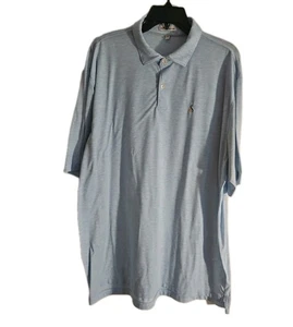Peter Millar Shirt Mens Size XL Light Blue Summer Comfort Golf Polo - Picture 1 of 10