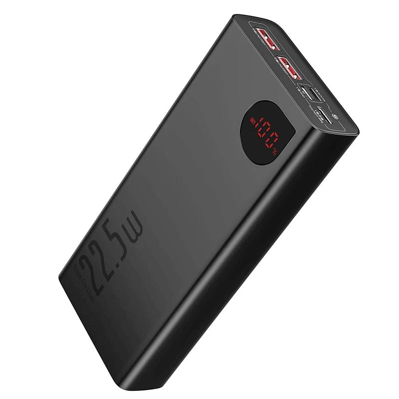 Baseus Power Bank 20000mAh 22,5W PD QC Schnell USB C Externer Akku Ladegerät - Bild 1 von 4