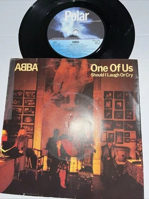 ABBA 7” IMPORT Vinyl 45 One Of Us RARE Should I Laugh Or Cry 1981 Polar LP - Image 1 of 4