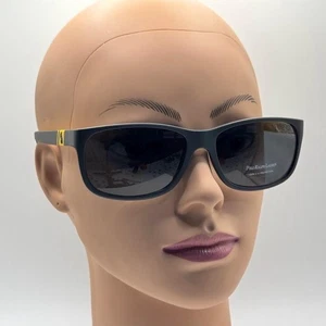 NEW Men's Y2K Ralph Lauren Narrow Plastic Sunglasses Polo 4109 Grey&Yellow 59/17 - Picture 1 of 11