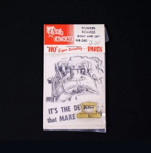 Scheda numerica destra e sinistra scala HO Cal parte NB-260, motore a vapore - Foto 1 di 2