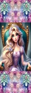 RAPUNZEL PRINZESSIN DISNEY CARTOON-VOGEL, KATZEN, BLUMEN, HUND, LESEZEICHEN-MIT QUASTE - Bild 1 von 1