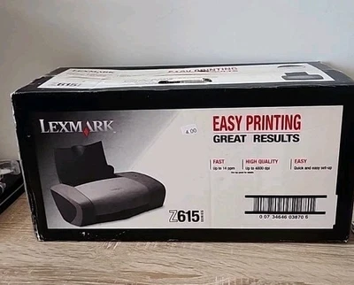 Lexmark Z615 Color Inkjet Printer Unopened Easy Setup 4800 Dpi 14ppm - Image 1 of 4