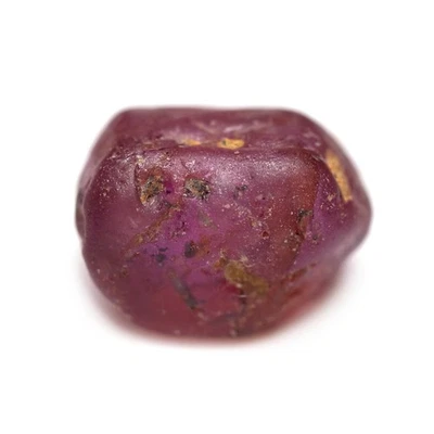 Certified 3.97ct Natural Untreated Pinkish Red Ruby Madagascar Rough 8.7x6.3mm - Image 1 of 4