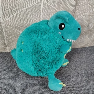 Squishable Trex Dinosaur Blue Green Plush Chubby Teal Stuffed Animal Toy 12" - Picture 1 of 11