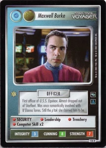 Star Trek CCG Maxwell Burke [FEDERATION] Near-Mint/NM Rare – Voyager 2001 - Picture 1 of 1