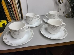 4 Tassen & 4 Untertassen Corelle Antik Leinen - Bild 1 von 10