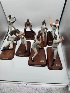 Lot Of 8 Danbury Mint Figurines, THURMAN MUNSON, PAUL O'NEILL, DON MATTINGLY, - Picture 1 of 9
