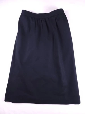 Vintage Evan Picone Petites Women's 100% Worsted Wool A-Line Skirt Black Size 6 - Image 1 of 4