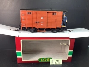 LGB G Scale DR Boxcar Brown #4030 OB W/ Break Man - Picture 1 of 7