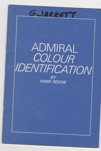 HANS REICHE Admiral Farbkennzeichnung illustriert handsigniert geheftet Pamphl - Bild 1 von 3