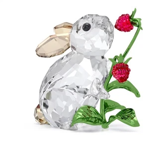 Swarovski Idyllia Rabbit and Raspberries Figurine Decoration, Red, 5702437 - Picture 1 of 3
