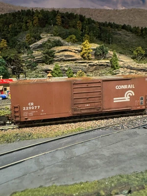 Precioso coche de caja Rapido Conrail usado caja original personalizado desgastado Foto 1 de 4