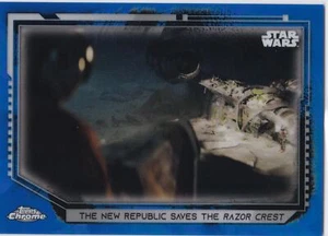 2021 Star Wars Chrome Legacy Blue Refractor #176 Republic Saves Razor Crest /99 - Picture 1 of 1