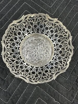 Antique Dutch silver, Open Work basket/bowl - Изображение 1 из 4