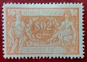 PORTUGAL 1920 MH Parcel Post Allegory Mi PK2 Scott Q2 VF/XF 4397-3 - Picture 1 of 3