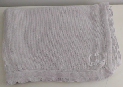 ALskad Ikea Manta Bebé Gris/Blanco Tejido Elefante Lovey Manta 30" x 37" Foto 1 de 4