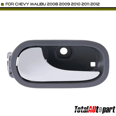 Manija de puerta interior gris y cromada para conductor trasero izquierdo Chevrolet Malibu 2008-2012 Foto 1 de 4