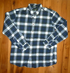 MEN'S EDDIE BAUER PLAID RELAXED FIT FLANNEL SHIRT~~SIZE TALL LARGE~~LNC - Picture 1 of 3