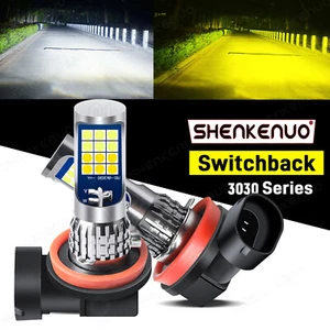 For Acura TSX 2009-2014 Dual Color H11 LED Fog Light Bulbs 2x 6000K White/Yellow - Picture 1 of 10