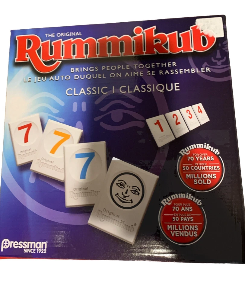 Rummikub by Pressman - Classic Edition - The Original Rummy Tile Game, Blue NEW - Image 1 of 1