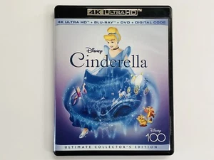 Cinderella (4K Ultra HD + Blu-ray + DVD) 3-Disc Set, No Digital FREE SHIPPING LN - Picture 1 of 5